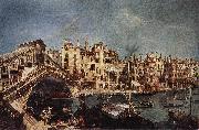 MARIESCHI, Michele The Rialto Bridge from the Riva del Vin sg France oil painting reproduction